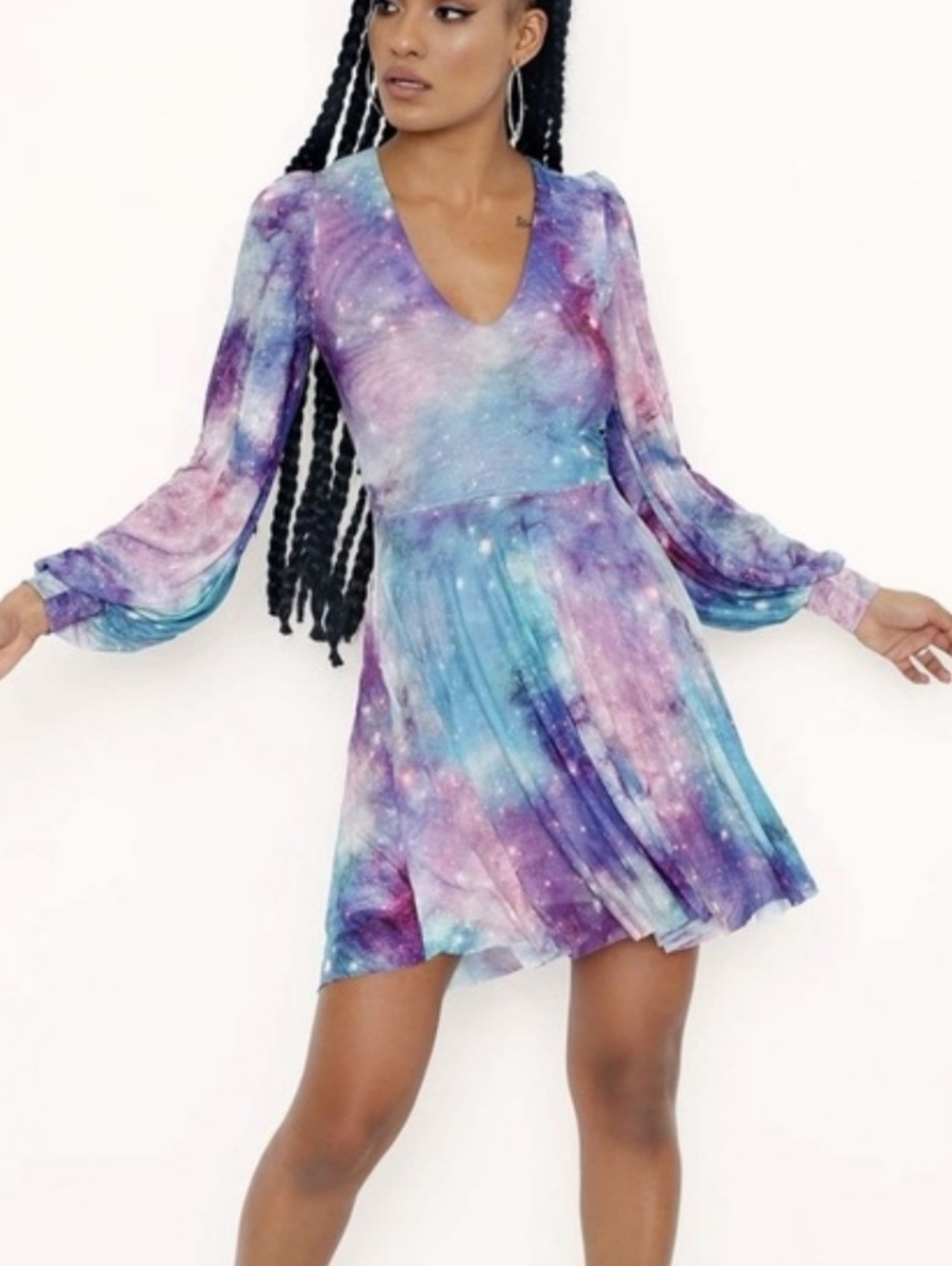 Blackmilk Galaxy Fairyland Sheer Romance Dress Size S